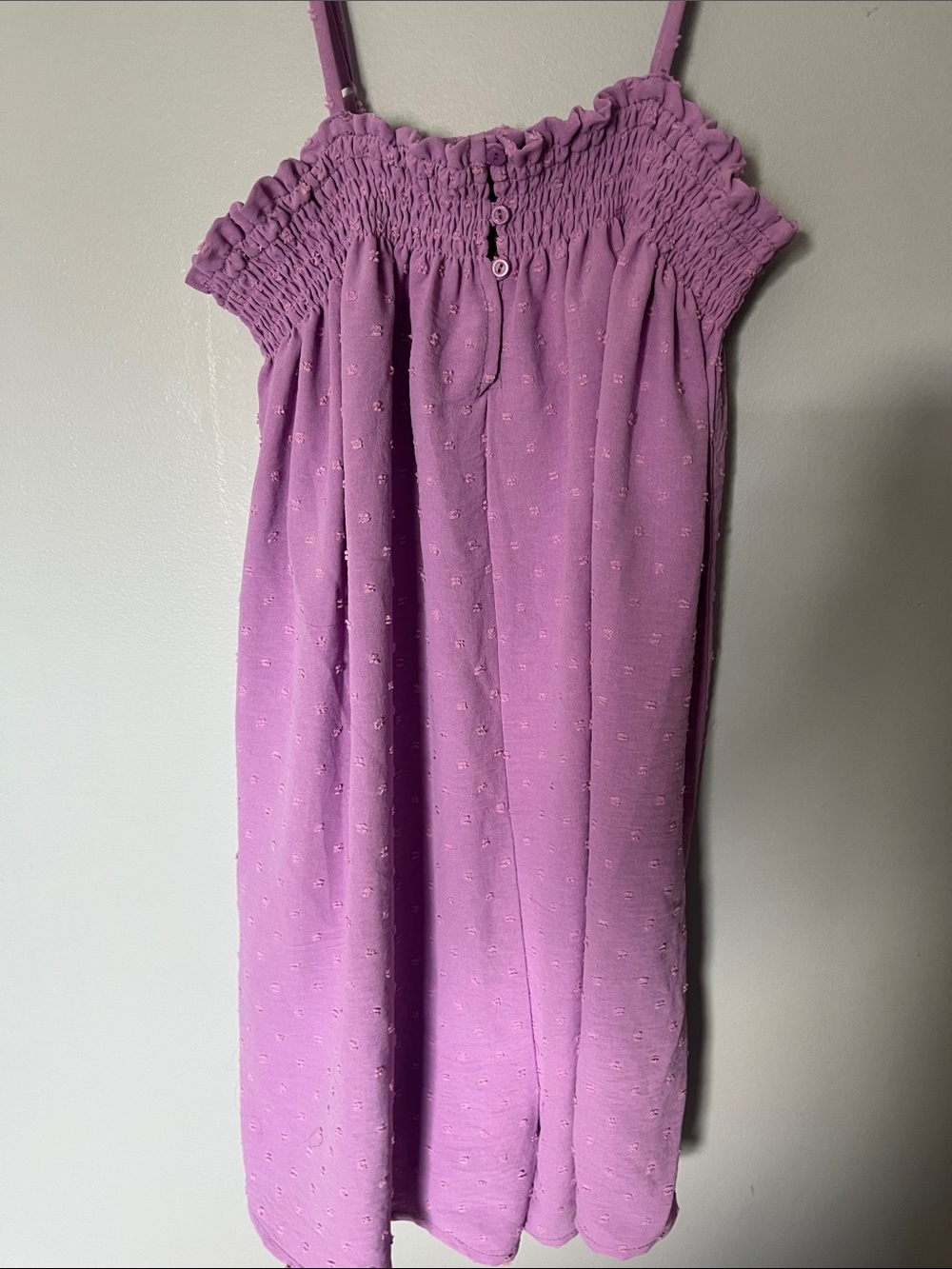 Strapless Lavender Smocked Sundress romper